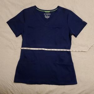 Healing Hands navy blue scrub top